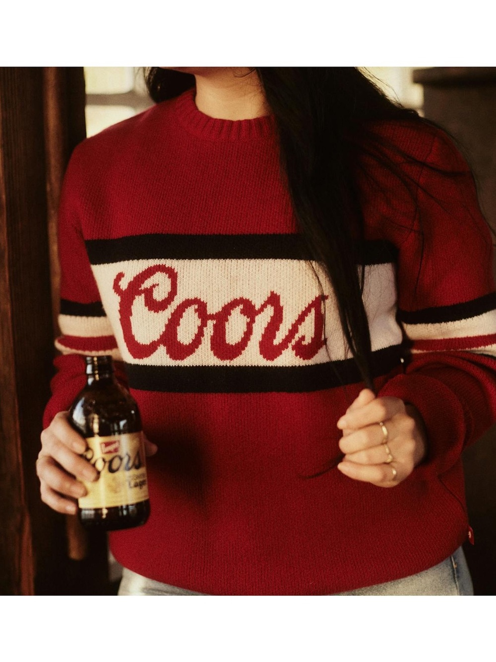 Retro Coors Banquet Crew Sweater